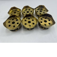 Set of 6 Brass alcohol stove