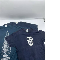 Set of 3 Blue vintage round neck t-shirt