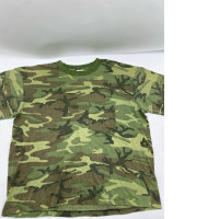 Vintage military pattern round neck t-shirt