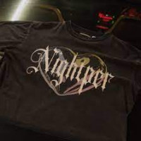 Black round neck t-shirt NIGHTPERSTUDIO 