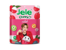 Set of 2 Jele Chewy Jelly mixed with Konjac, lychee flavor 