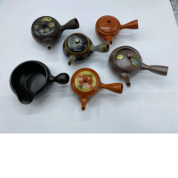 Set of 6 Japanese teapot glass