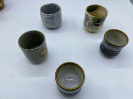 Set of 5 Tall Japanese tea glass Set of 5 Tall Japanese tea glass