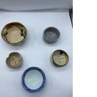 Set of 5 Glass, large glass bowl