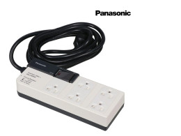 Panasonic Power Strip, 5 sockets, 1 switch, 3 meter long cable model - White (WCHG 28352)