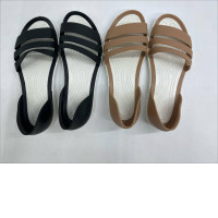 Set of 2 Women's soft rubber ankle boots, black and green