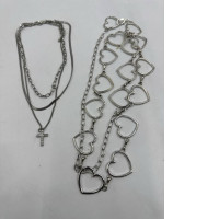 Set of 4 Silver necklace