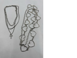 Set of 4 Silver necklace