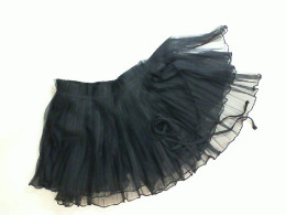 Satin skirt black