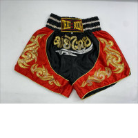 Red-black Muay Thai shorts