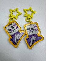 Set of 2 yellow keychains