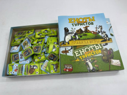Raccoon vs. Tourist" board game Raccoon vs. Tourist" board game