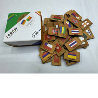 Memorabilia "Flags of the World Vol.1" in a cardboard box