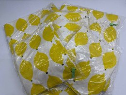 Set of 5 5-foot bed sheet with lemon pattern 