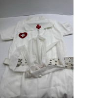 White nurse cosplay costume