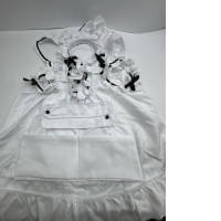 White maid cosplay costume