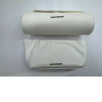 Set of 2 Empty white eyeglass case