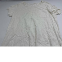 White short-sleeved round neck dress