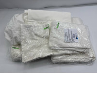 Set of 6 White 6-foot bedsheet