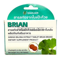 Brian Ginkgo Biloba Extract, White (10 grams*40 tablets)
