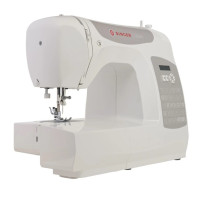USED Singer Computerized Sewing Machine Model C5205, portable computer sewing machine with free genuine Singer 9-inch scissors.