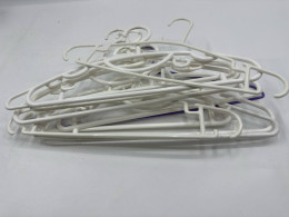 Set of 11 plastic hangers