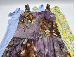 Set of 3 Women's one-shoulder long dress