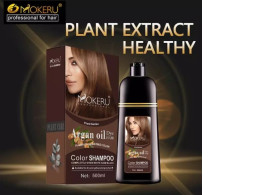 Mokeru gray hair covering shampoo, 100% authentic, covers gray hair, hair dye shampoo, herbal gray hair covering shampoo, hair dye, gray hair covering shampoo
