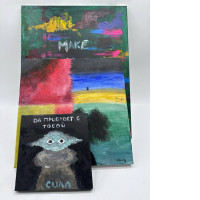 Set of 3 Watercolor painting 