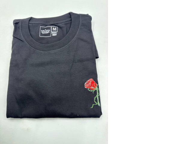 GMM Rose embroidered cotton T-shirt GMM Rose embroidered cotton T-shirt