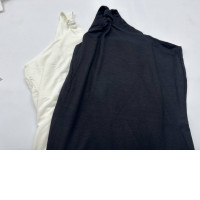 Set of 2 White and black off-shoulder top