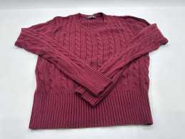 Red long-sleeved sweater  