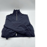 Women's blue zip-up sweater
