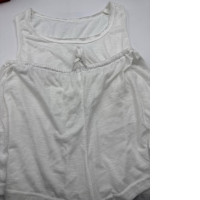 Women's white tank top and shorts Women's white tank top and shorts