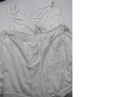 Women's white tank top and shorts 