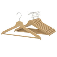 Set of wooden hangers 30 pcs