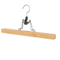 Set of wooden trouser hangers 4 pieces