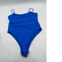 Women's blue bodysuit
