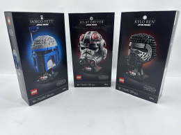Set of USED LEGO STARWARS helmets