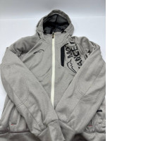 Gray zip-up hoodie