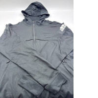 Adidas Black zip-up hooded sweatshirt 