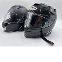 Set of 2 Black full-face helmet  (NOT NEW)