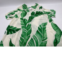Long leaf pattern dress 