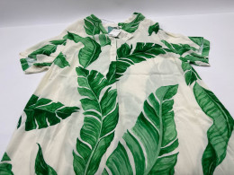 Long leaf pattern dress 