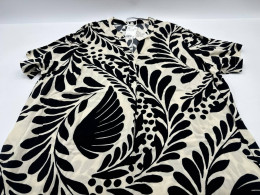 Black leaf pattern long dress Black leaf pattern long dress