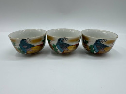 Set of 3 Glass, peacock pattern tea glass