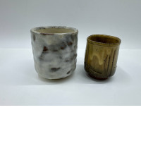 Set of 2 Glass, tall Japanese tea glass