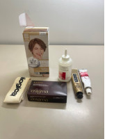 large hair coloring set, coloring base, coloring tone, hair bandage, lightening cream, color enhancer balm, cream hair dye