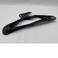 Set of 6 Black plastic hanger