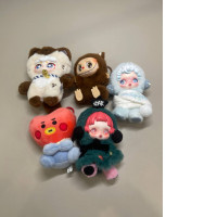 collection of five plush toys